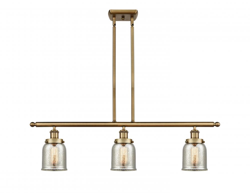 Bell - 3 Light - 36 inch - Brushed Brass - Stem Hung - Island Light