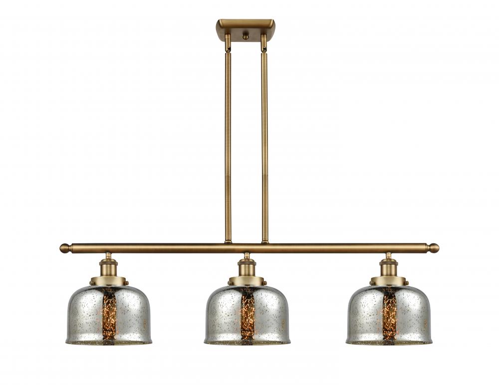 Bell - 3 Light - 36 inch - Brushed Brass - Stem Hung - Island Light