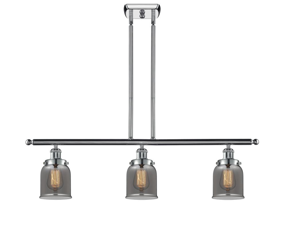 Bell - 3 Light - 36 inch - Polished Chrome - Stem Hung - Island Light