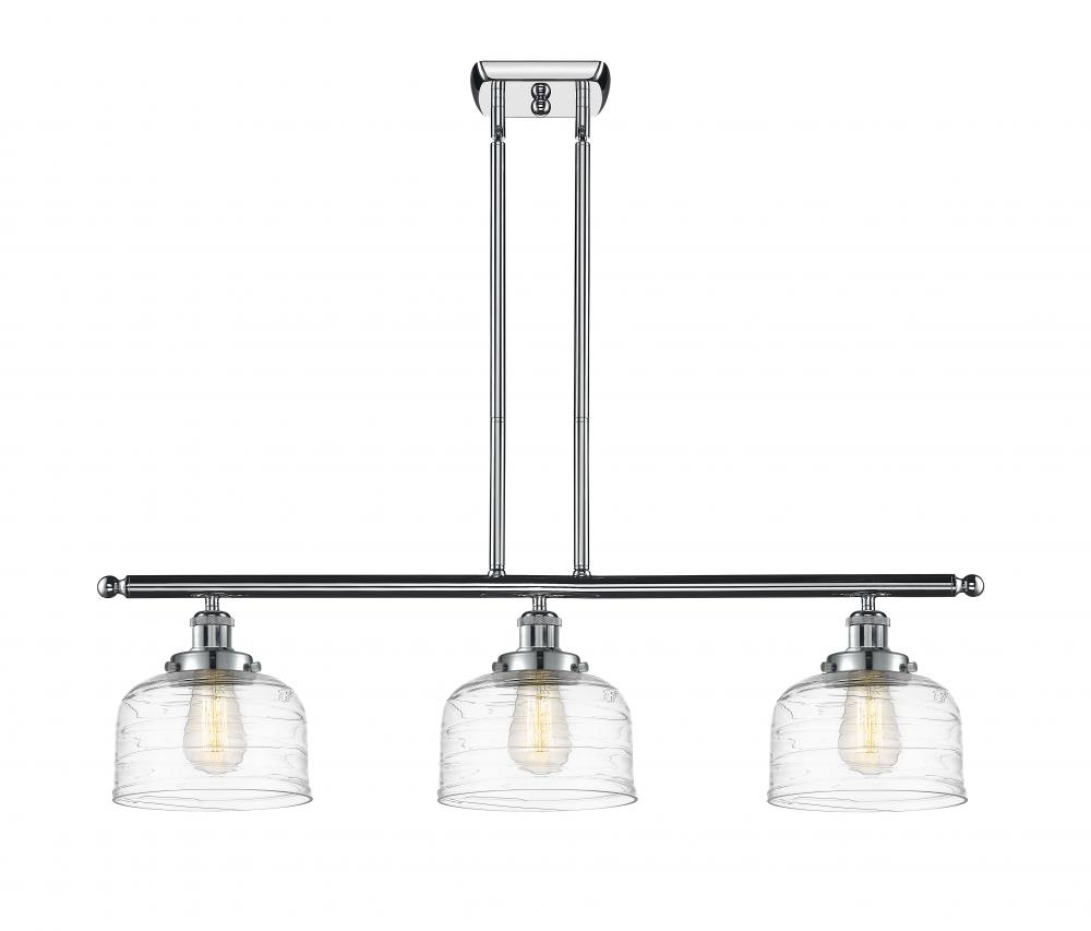 Bell - 3 Light - 36 inch - Polished Chrome - Stem Hung - Island Light