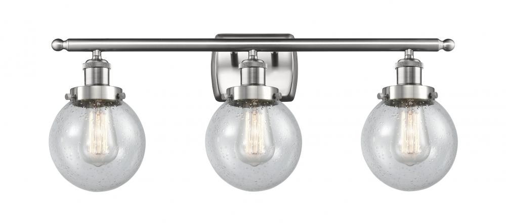 Beacon - 3 Light - 26 inch - Brushed Satin Nickel - Bath Vanity Light