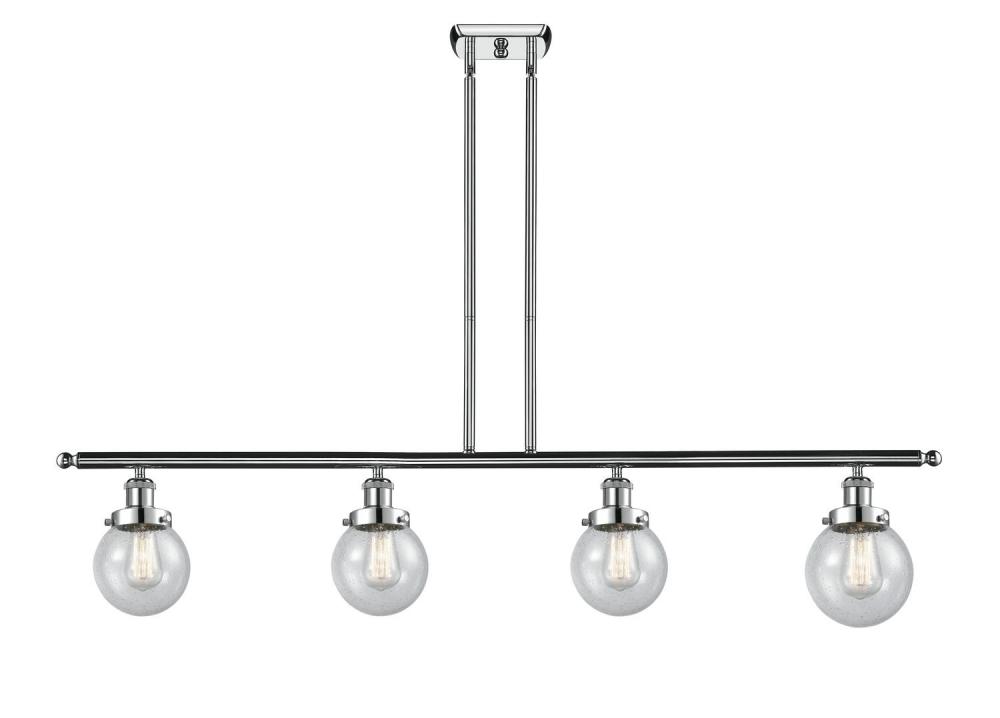 Beacon - 4 Light - 48 inch - Polished Chrome - Stem Hung - Island Light