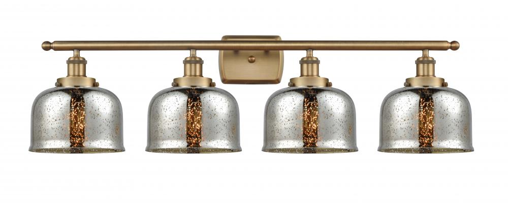 Bell - 4 Light - 38 inch - Brushed Brass - Bath Vanity Light