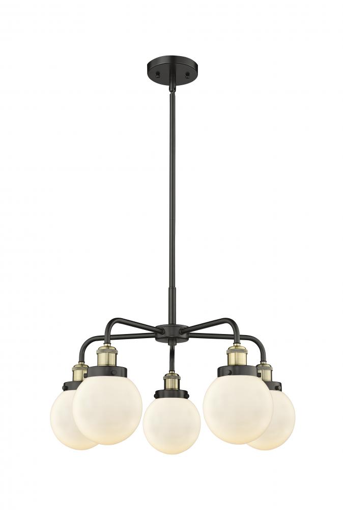 Beacon - 5 Light - 25 inch - Black Antique Brass - Chandelier