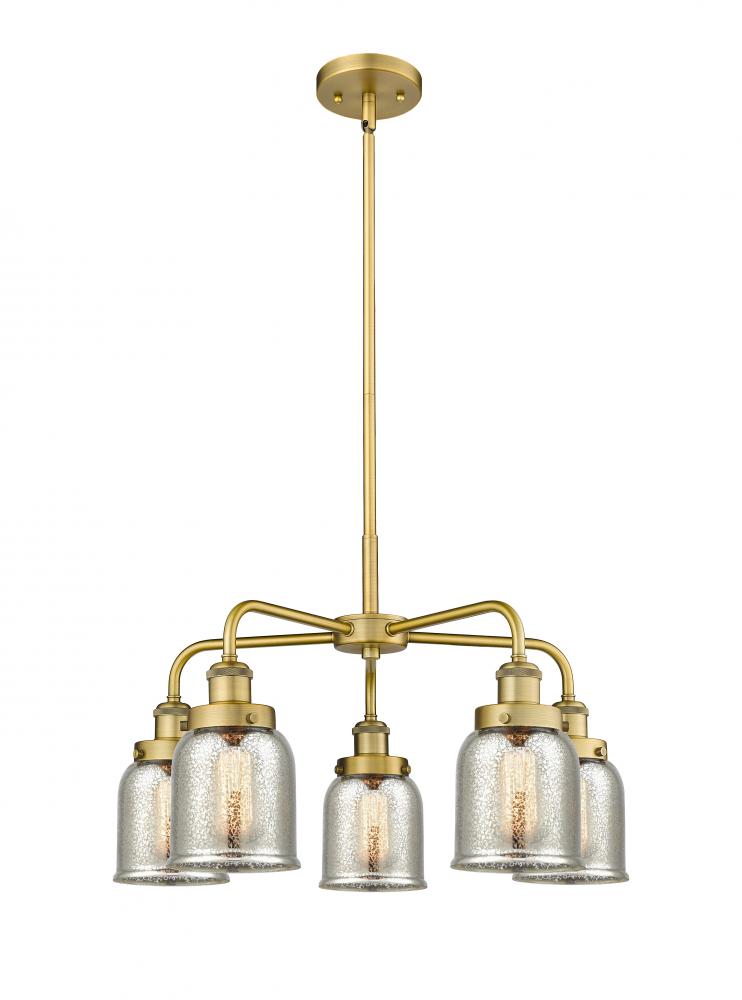 Cone - 5 Light - 24 inch - Brushed Brass - Chandelier