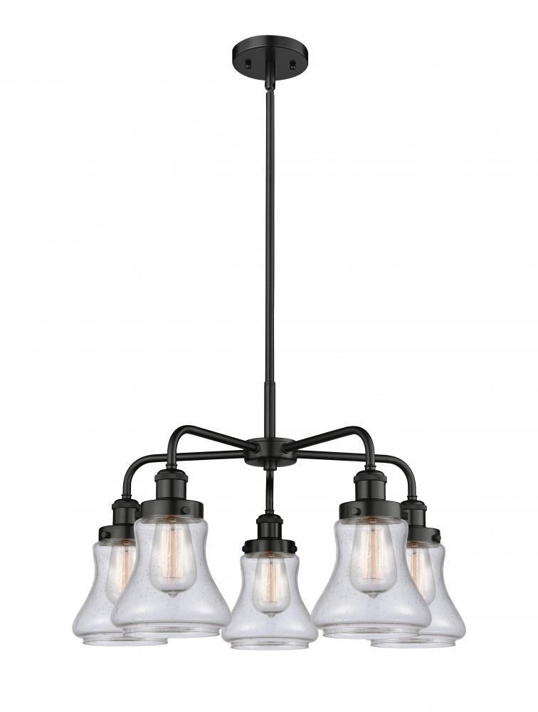 Bellmont - 5 Light - 25 inch - Matte Black - Chandelier