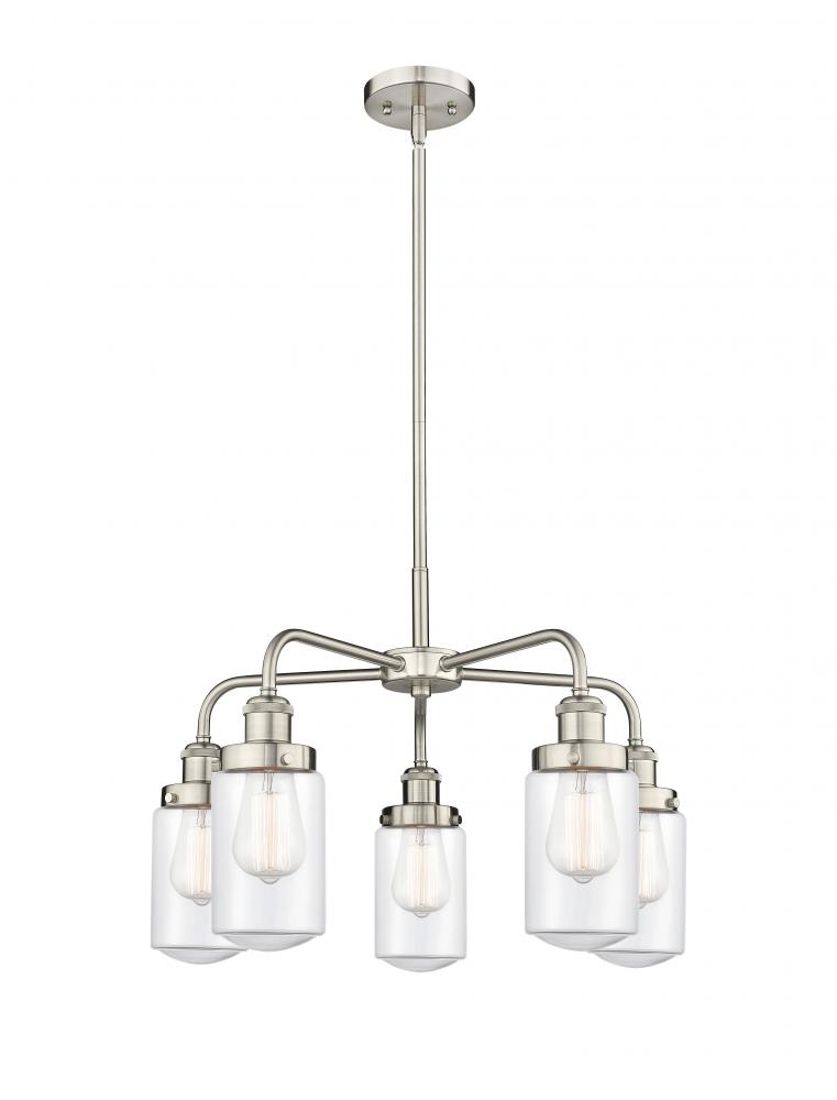 Dover - 5 Light - 23 inch - Satin Nickel - Chandelier