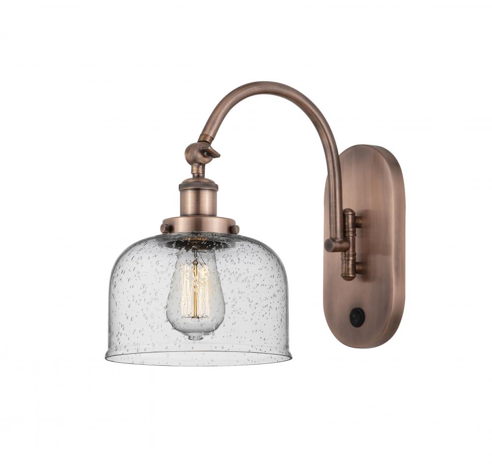 Bell - 1 Light - 8 inch - Antique Copper - Adjustable Swing Arm