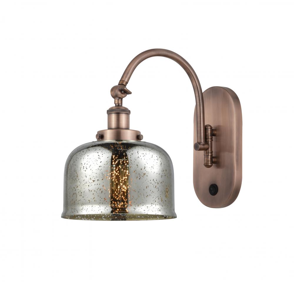 Bell - 1 Light - 8 inch - Antique Copper - Adjustable Swing Arm