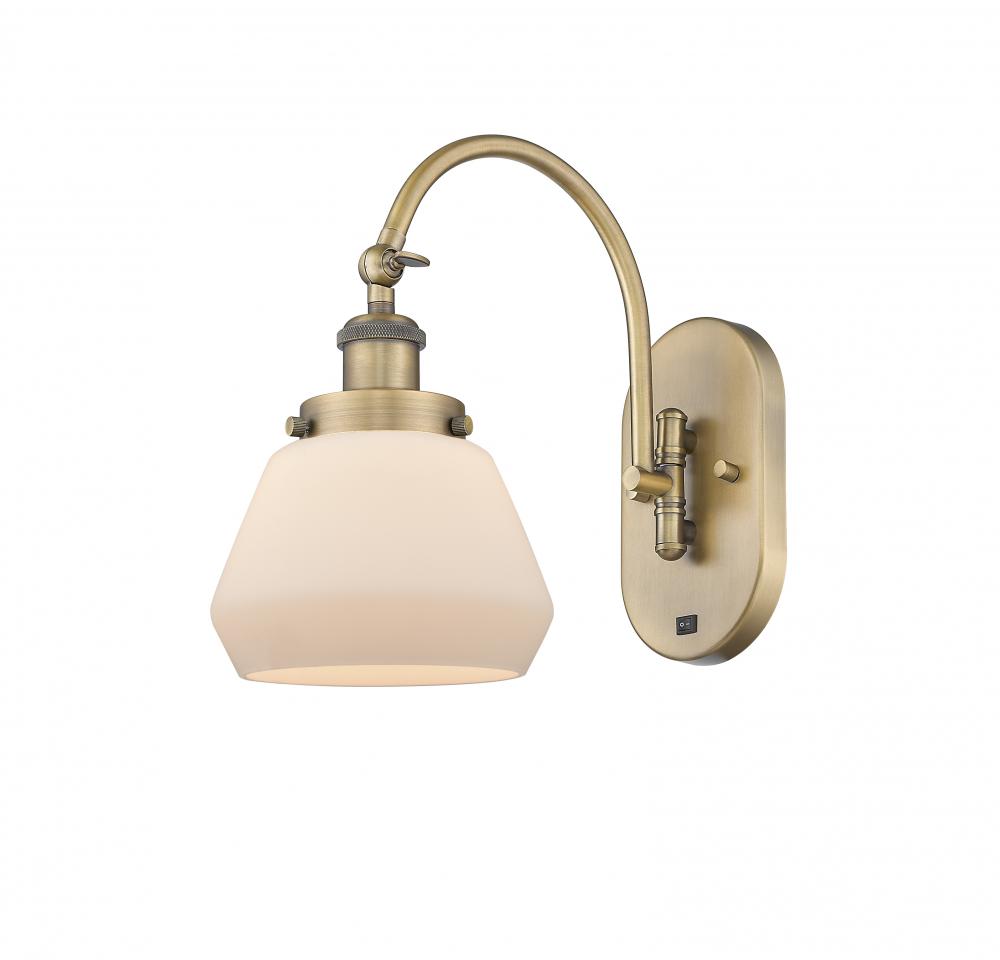 Fulton - 1 Light - 7 inch - Brushed Brass - Sconce