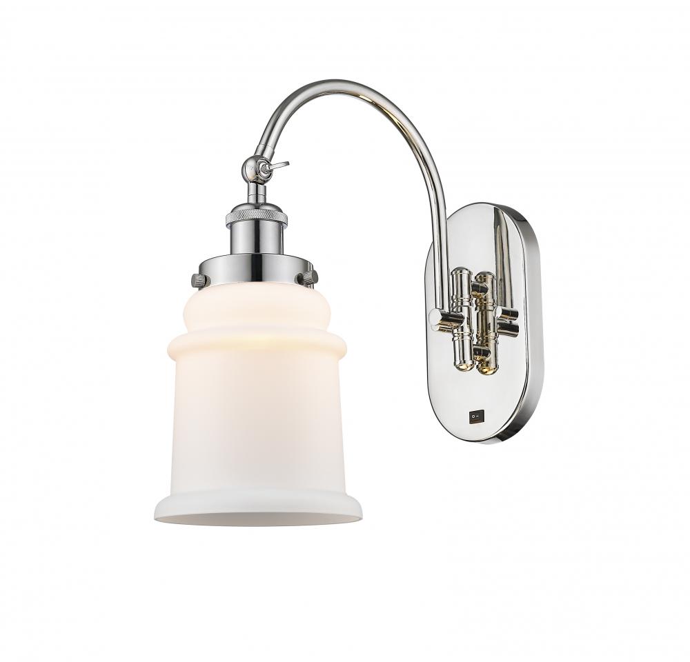 Canton - 1 Light - 7 inch - Polished Nickel - Sconce