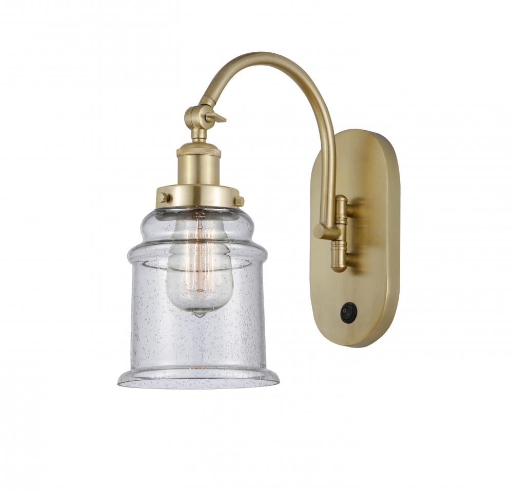 Canton - 1 Light - 7 inch - Satin Gold - Sconce