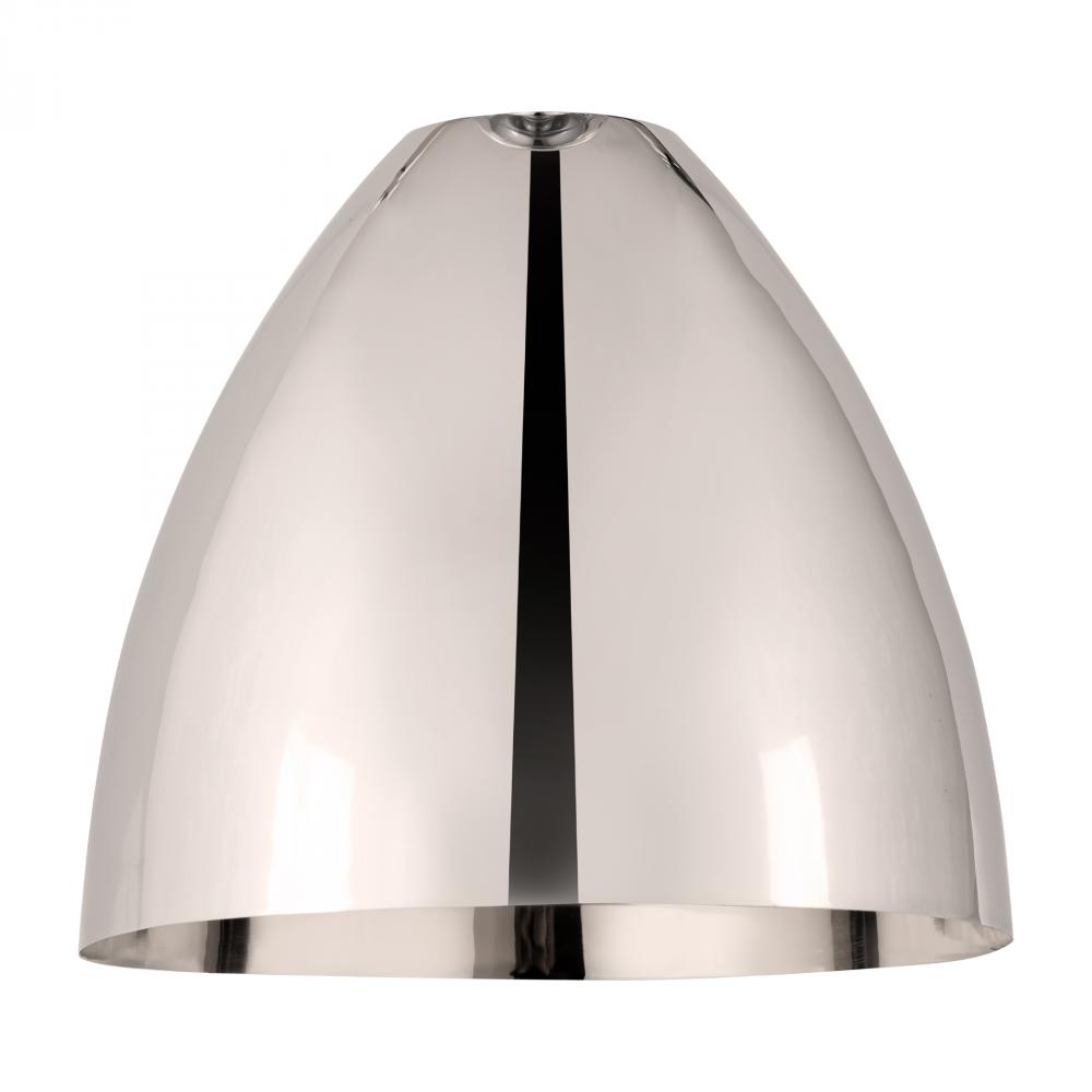 Metal Bristol Light 12 inch Polished Nickel Metal Shade