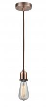Innovations Lighting 100AC-10BR-0AC - Whitney - 1 Light - 2 inch - Antique Copper - Cord hung - Mini Pendant