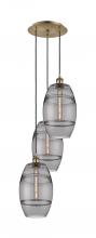 Innovations Lighting 113B-3P-AB-G557-8SM - Vaz - 3 Light - 15 inch - Antique Brass - Cord hung - Multi Pendant