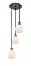 Innovations Lighting 113B-3P-BAB-G101 - Belfast - 3 Light - 13 inch - Black Antique Brass - Cord Hung - Multi Pendant