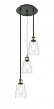 Innovations Lighting 113B-3P-BAB-G392 - Ellery - 3 Light - 12 inch - Black Antique Brass - Cord Hung - Multi Pendant