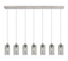 Innovations Lighting 127B-7P-PN-G434-7SM - Crown Point - 7 Light - 49 inch - Polished Nickel - Linear Pendant