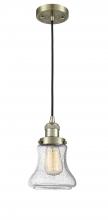 Innovations Lighting 201C-AB-G194-LED - Bellmont - 1 Light - 6 inch - Antique Brass - Cord hung - Mini Pendant