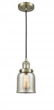 Innovations Lighting 201C-AB-G58-LED - Bell - 1 Light - 5 inch - Antique Brass - Cord hung - Mini Pendant