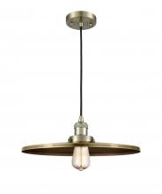 Innovations Lighting 201C-AB-MFR-AB-16-LED - Appalachian - 1 Light - 16 inch - Antique Brass - Cord hung - Mini Pendant