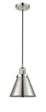 Innovations Lighting 201C-PN-M13-PN-LED - Appalachian - 1 Light - 8 inch - Polished Nickel - Cord hung - Mini Pendant