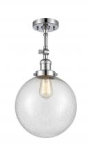 Innovations Lighting 201F-PC-G204-10 - Beacon - 1 Light - 10 inch - Polished Chrome - Semi-Flush Mount