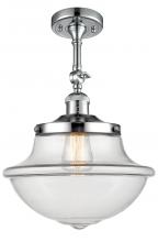 Innovations Lighting 201F-PC-G542 - Oxford - 1 Light - 12 inch - Polished Chrome - Semi-Flush Mount