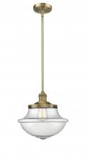 Innovations Lighting 201S-BB-G544 - Oxford - 1 Light - 12 inch - Brushed Brass - Stem Hung - Mini Pendant