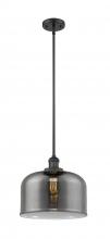 Innovations Lighting 201S-BK-G73-L-LED - Bell - 1 Light - 12 inch - Matte Black - Stem Hung - Mini Pendant