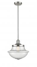 Innovations Lighting 201S-SN-G544 - Oxford - 1 Light - 12 inch - Brushed Satin Nickel - Stem Hung - Mini Pendant