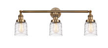 Innovations Lighting 205-BB-G513 - Bell - 3 Light - 30 inch - Brushed Brass - Bath Vanity Light