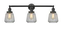 Innovations Lighting 205-BK-G142-LED - Chatham - 3 Light - 30 inch - Matte Black - Bath Vanity Light