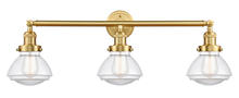 Innovations Lighting 205-SG-G322 - Olean - 3 Light - 31 inch - Satin Gold - Bath Vanity Light