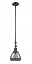 Innovations Lighting 206-BK-G173 - Fulton - 1 Light - 7 inch - Matte Black - Stem Hung - Mini Pendant