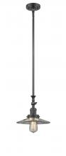 Innovations Lighting 206-OB-G2 - Halophane - 1 Light - 9 inch - Oil Rubbed Bronze - Stem Hung - Mini Pendant