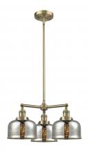 Innovations Lighting 207-AB-G78-LED - Bell - 3 Light - 22 inch - Antique Brass - Stem Hung - Chandelier