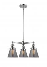 Innovations Lighting 207-PC-G63-LED - Cone - 3 Light - 19 inch - Polished Chrome - Stem Hung - Chandelier