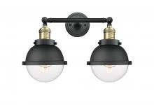 Innovations Lighting 208-BAB-HFS-62-BK-LED - Hampden - 2 Light - 18 inch - Black Antique Brass - Bath Vanity Light