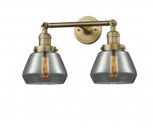 Innovations Lighting 208-BB-G173 - Fulton - 2 Light - 17 inch - Brushed Brass - Bath Vanity Light