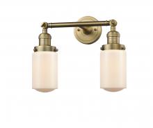 Innovations Lighting 208-BB-G311-LED - Dover - 2 Light - 14 inch - Brushed Brass - Bath Vanity Light