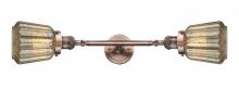 Innovations Lighting 208L-AC-G146-LED - Chatham - 2 Light - 7 inch - Antique Copper - Adjustable Bath Vanity Light