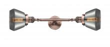 Innovations Lighting 208L-AC-G173 - Fulton - 2 Light - 7 inch - Antique Copper - Bath Vanity Light