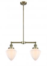 Innovations Lighting 209-AB-G661-7-LED - Bullet - 2 Light - 24 inch - Antique Brass - Stem Hung - Island Light