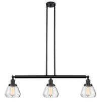 Innovations Lighting 213-BK-G172-LED - Fulton - 3 Light - 39 inch - Matte Black - Stem Hung - Island Light