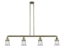 Innovations Lighting 214-AB-G182S-LED - Canton - 4 Light - 51 inch - Antique Brass - Stem Hung - Island Light