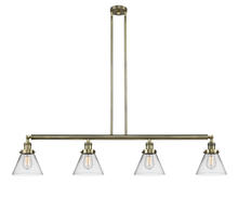 Innovations Lighting 214-AB-G42-LED - Cone - 4 Light - 52 inch - Antique Brass - Stem Hung - Island Light