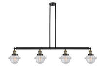 Innovations Lighting 214-BAB-G534-LED - Oxford - 4 Light - 52 inch - Black Antique Brass - Stem Hung - Island Light