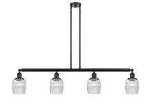 Innovations Lighting 214-BK-G302-LED - Colton - 4 Light - 50 inch - Matte Black - Stem Hung - Island Light