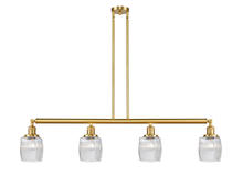 Innovations Lighting 214-SG-G302 - Colton - 4 Light - 50 inch - Satin Gold - Stem Hung - Island Light